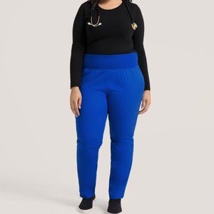 Jaanuu Wide Waistband Skinny Scrub Pant